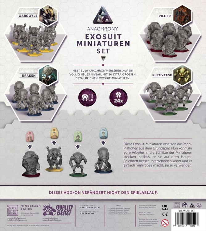 Produktbild: Anachrony - Exosuit Miniaturen Set (Spiel)