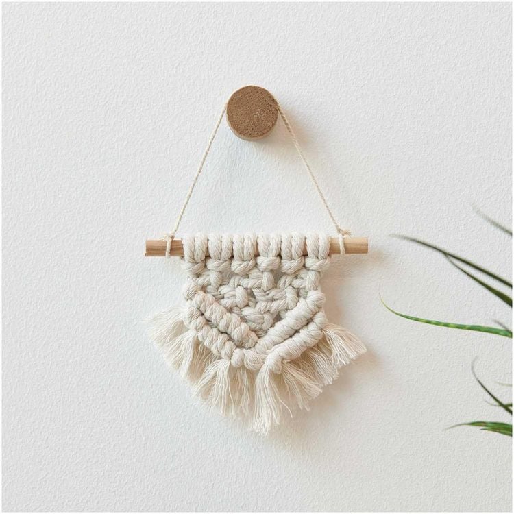 Produktbild: Makramee Set, Wandbehang, 1 Stk &agrave; ca. 13 x 13cm