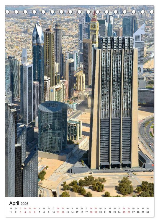 Produktbild: Dubai - faszinierende Highlights (Tischkalender 2026 DIN A5 hoch), CALVENDO Monatskalender