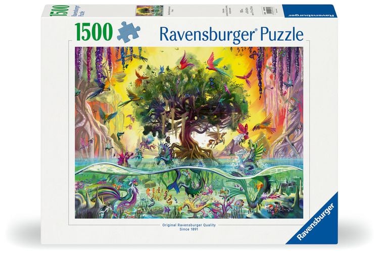 Produktbild: Erwachsenenpuzzle 1500 Teile - Das Einhorn aus dem See und seine Freunde