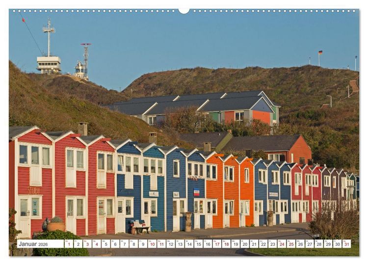 Produktbild: Helgoland - Hochseeinsel in der Nordsee (Wandkalender 2026 DIN A2 quer), CALVENDO Monatskalender