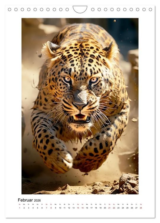 Produktbild: Highspeed Tiere (Wandkalender 2026 DIN A4 hoch), CALVENDO Monatskalender