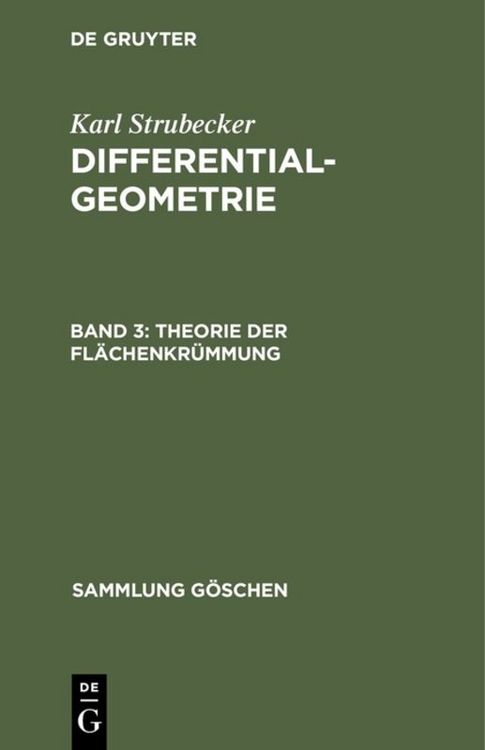 Produktbild: Theorie der Fl&auml;chenkr&uuml;mmung