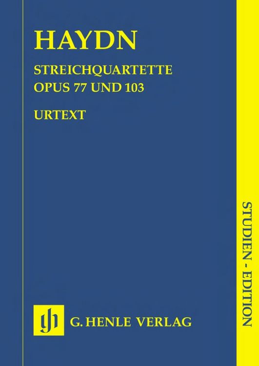 Produktbild: Joseph Haydn - Streichquartette Heft XI op. 77 und 103 (Lobkowitz-Quartette und letztes Quartett)