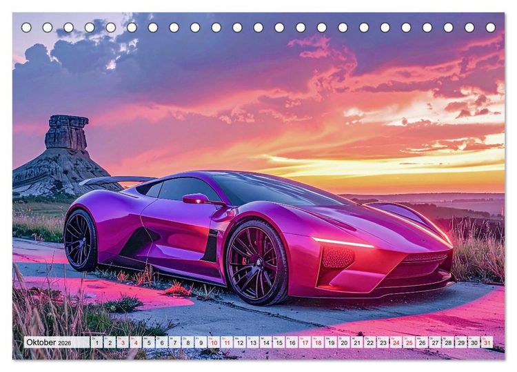 Produktbild: Meisterwerke auf R&auml;dern Luxus. Architektur. Emotion. (Tischkalender 2026 DIN A5 quer), CALVENDO Monatskalender