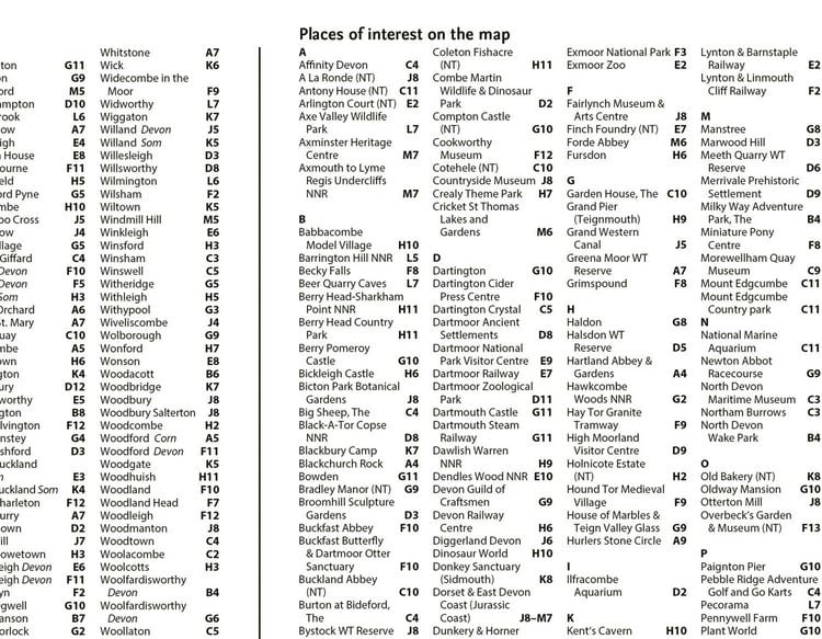 Produktbild: Devon Pocket Map