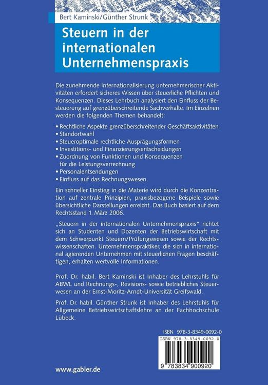 Produktbild: Steuern in der internationalen Unternehmenspraxis