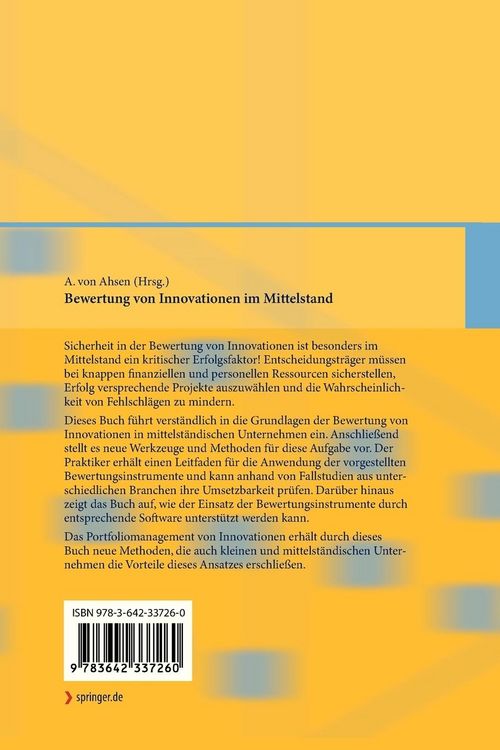 Produktbild: Bewertung von Innovationen im Mittelstand