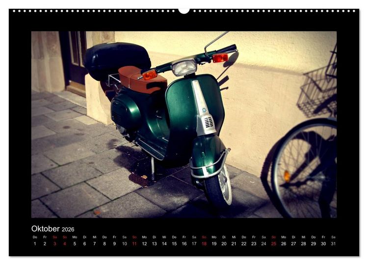 Produktbild: Motorroller (Wandkalender 2026 DIN A2 quer), CALVENDO Monatskalender