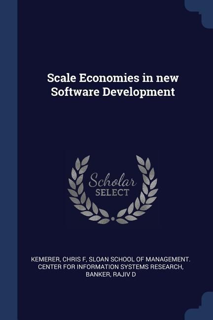 Produktbild: Scale Economies in new Software Development