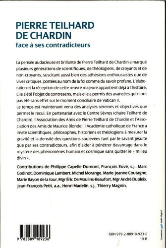 Produktbild: Pierre Teilhard de Chardin face &agrave; ses contradicteurs