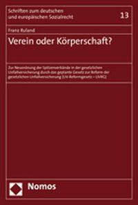Produktbild: Verein oder K&ouml;rperschaft?