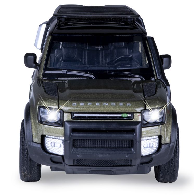 Produktbild: Land Rover Defender 110 Diecast 1:32 gr&uuml;n inkl. Knopfzellen