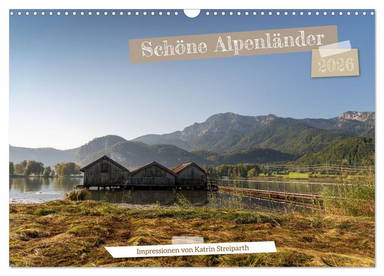 Produktbild: Sch&ouml;ne Alpenl&auml;nder (Wandkalender 2026 DIN A3 quer), CALVENDO Monatskalender