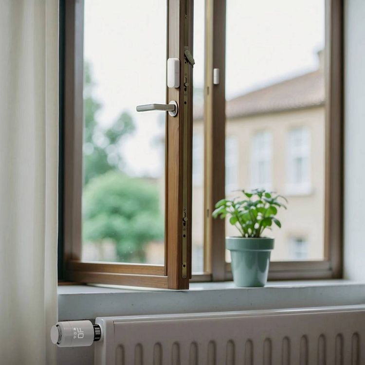 Produktbild: Hama Smart Home Fensterkontakt, f&uuml;r T&uuml;ren, Fenster, Garagen, Zigbee, magnetisch Fensterkontakt