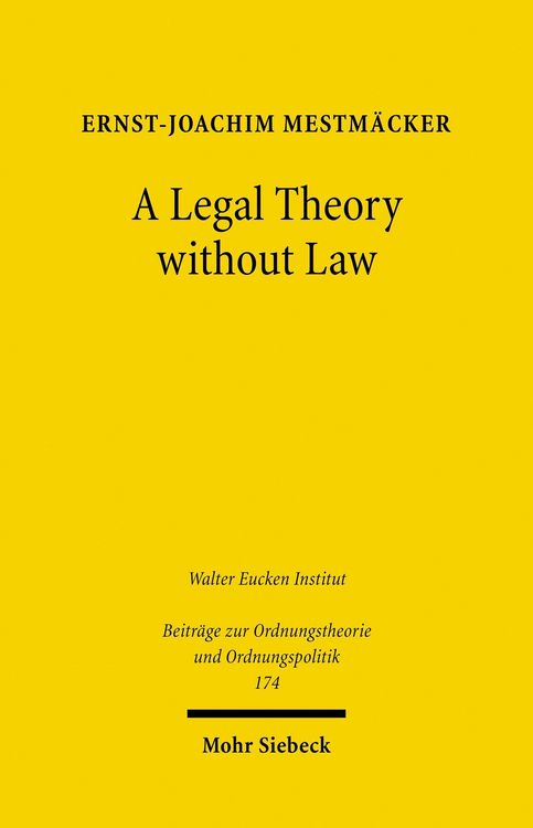 Produktbild: A Legal Theory without Law