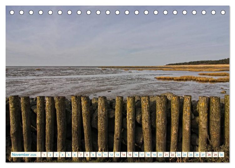 Produktbild: Cuxhaven, Landschaften zwischen K&uuml;ste und Heide (Tischkalender 2026 DIN A5 quer), CALVENDO Monatskalender