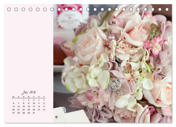 Produktbild: Rosen. Charmante und edle K&ouml;niginnen (Tischkalender 2026 DIN A5 quer), CALVENDO Monatskalender