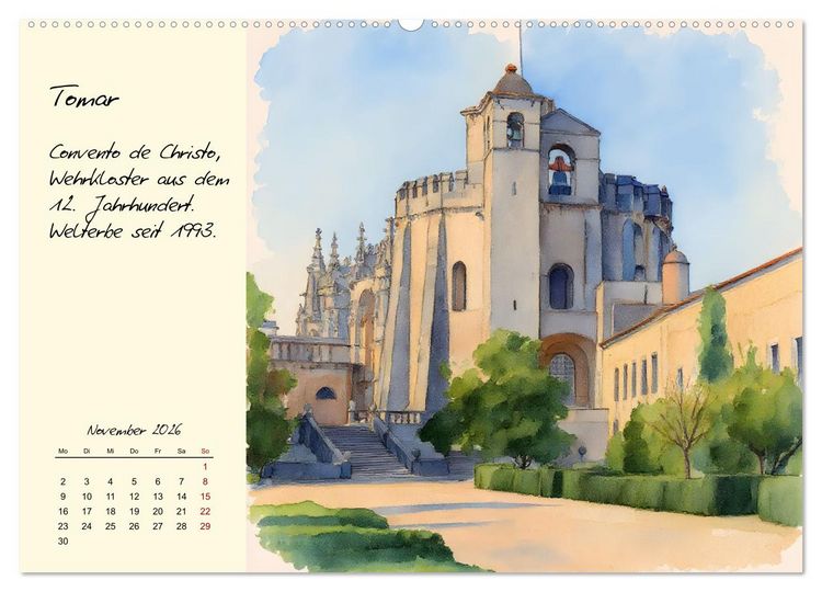 Produktbild: Portugal - Traumland am Atlantik (hochwertiger Premium Wandkalender 2026 DIN A2 quer), Kunstdruck in Hochglanz
