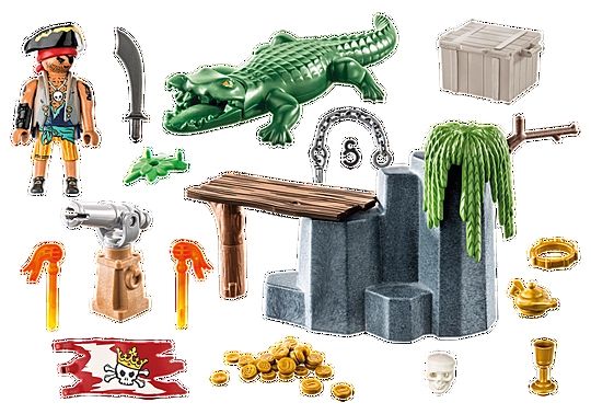 Produktbild: 71473 Pirat mit Alligator