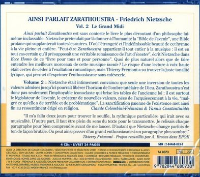 Produktbild: Ainsiparlait Zarathoustra 2 D