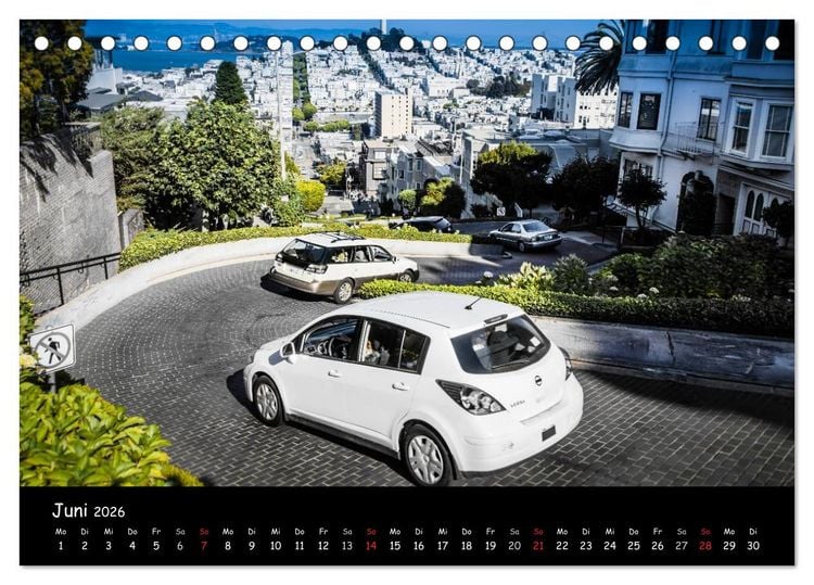 Produktbild: San Francisco - street view (Tischkalender 2026 DIN A5 quer), CALVENDO Monatskalender