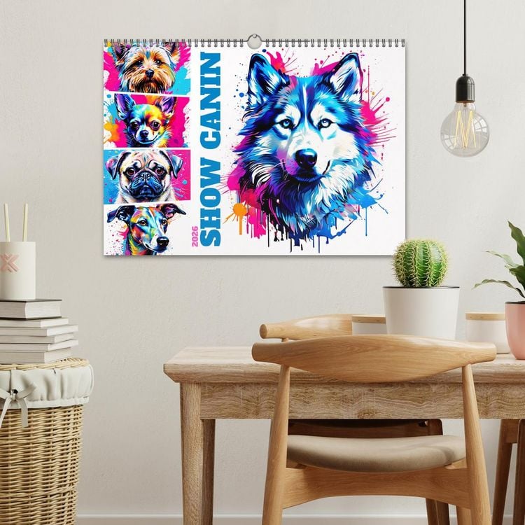 Produktbild: Show canin (Calendrier mural 2026 DIN A3 vertical), CALVENDO calendrier mensuel