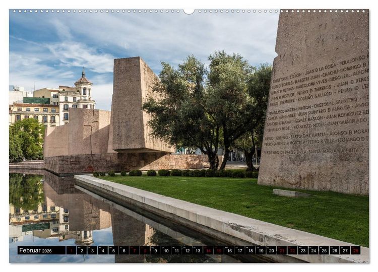 Produktbild: Madrid - Stadtansichten (Wandkalender 2026 DIN A2 quer), CALVENDO Monatskalender