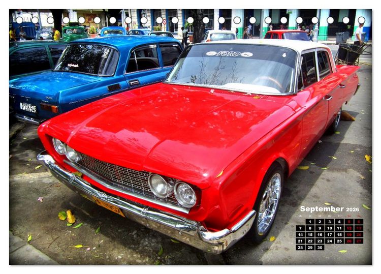 Produktbild: Oldtimer Hits 1960 (Tischkalender 2026 DIN A5 quer), CALVENDO Monatskalender