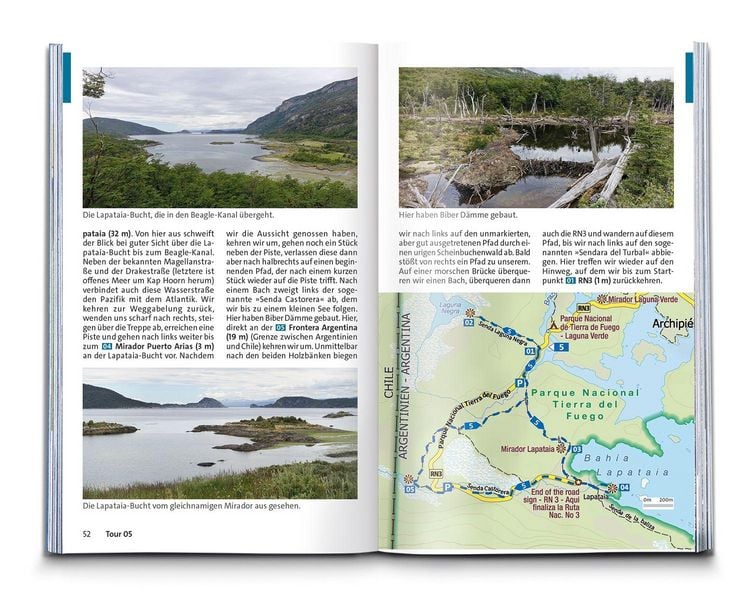 Produktbild: KOMPASS Wanderf&uuml;hrer Patagonien und Feuerland, 55 Touren mit Extra-Tourenkarte
