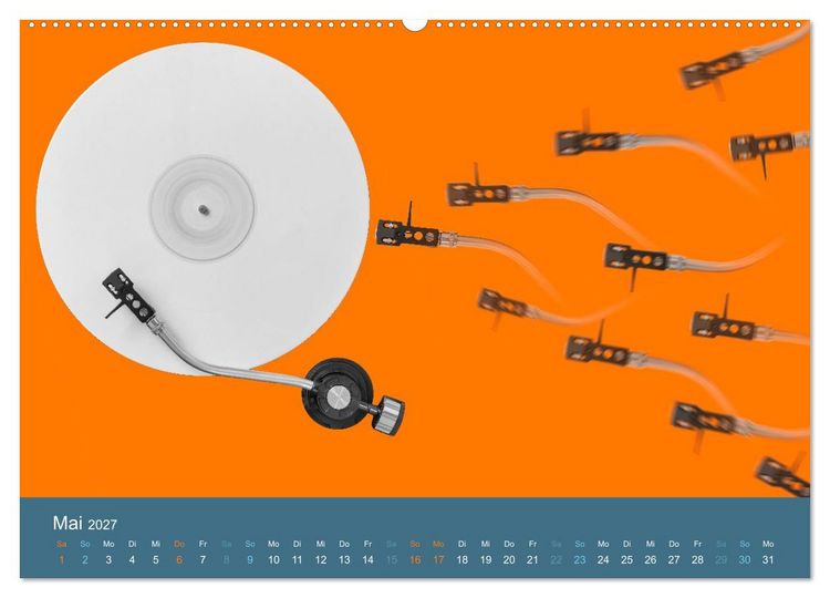 Produktbild: Vinyl im Fokus (hochwertiger Premium Wandkalender 2027 DIN A2 quer), Kunstdruck in Hochglanz