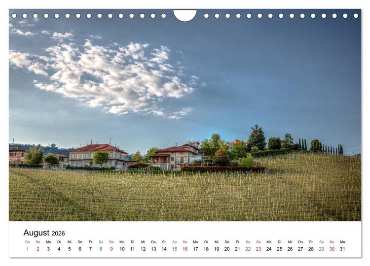 Produktbild: Piemont - bellissimo 2026 (Wandkalender 2026 DIN A4 quer), CALVENDO Monatskalender