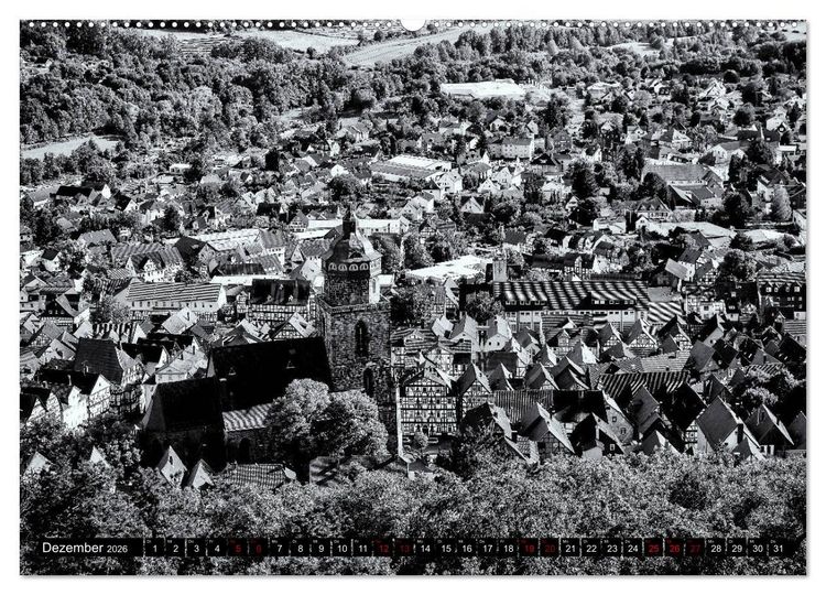 Produktbild: Ein Blick auf Homberg an der Efze (hochwertiger Premium Wandkalender 2026 DIN A2 quer), Kunstdruck in Hochglanz