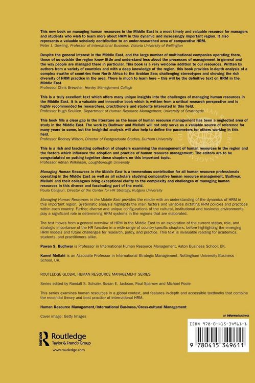 Produktbild: Managing Human Resources in the Middle-East
