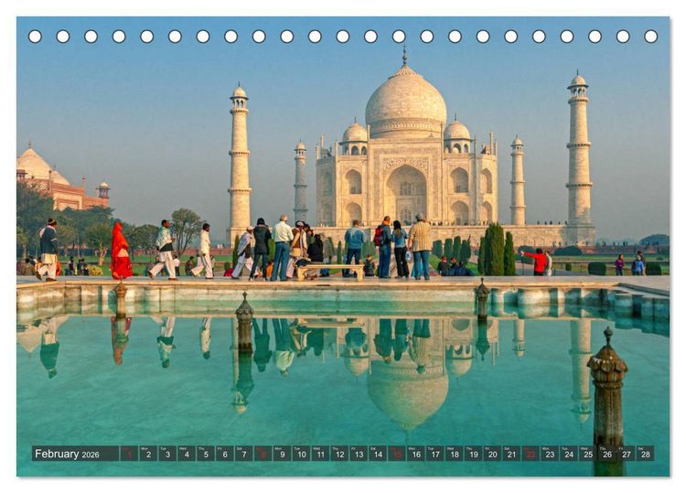 Produktbild: Dream destinations around the world (Desk Calendar 2026 DIN A5 landscape), CALVENDO 12 Month DeskCalendar