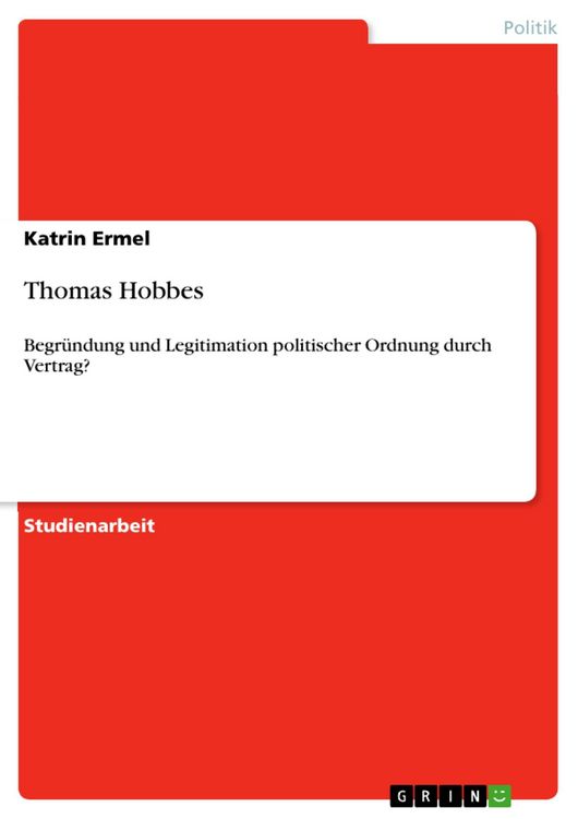 Produktbild: Thomas Hobbes