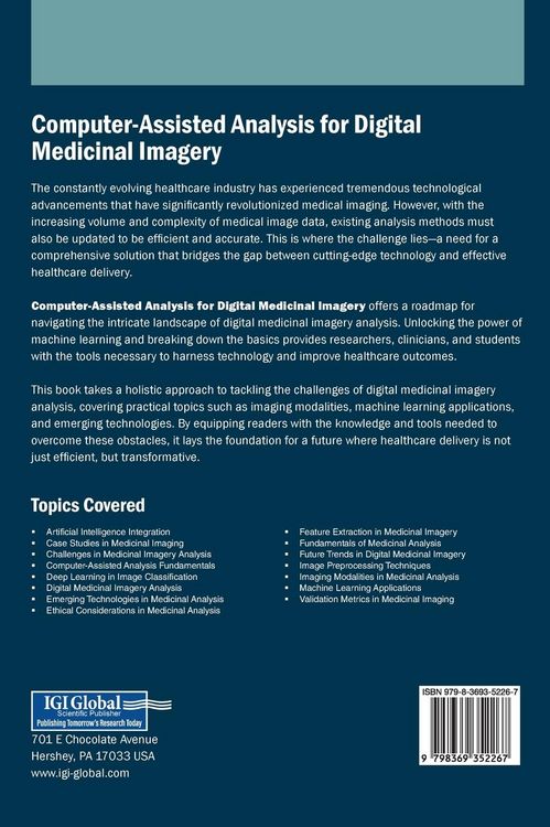 Produktbild: Computer-Assisted Analysis for Digital Medicinal Imagery