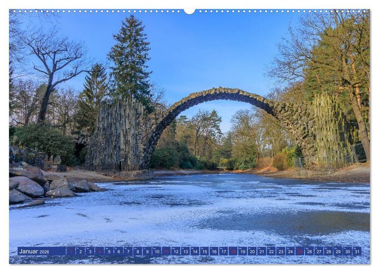 Produktbild: Parkgemeinde Kromlau (Wandkalender 2026 DIN A2 quer), CALVENDO Monatskalender