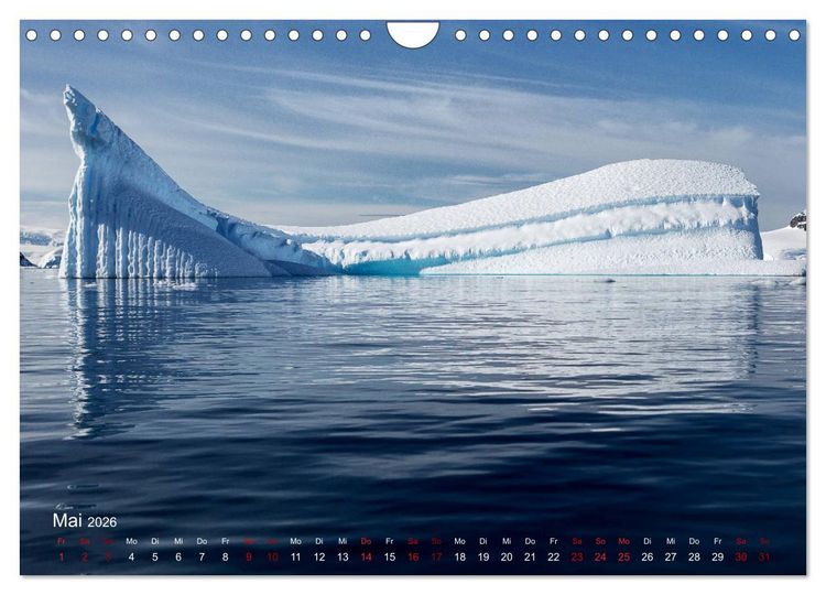 Produktbild: Antarktis, die eisige Heimat der Pinguine (Wandkalender 2026 DIN A4 quer), CALVENDO Monatskalender