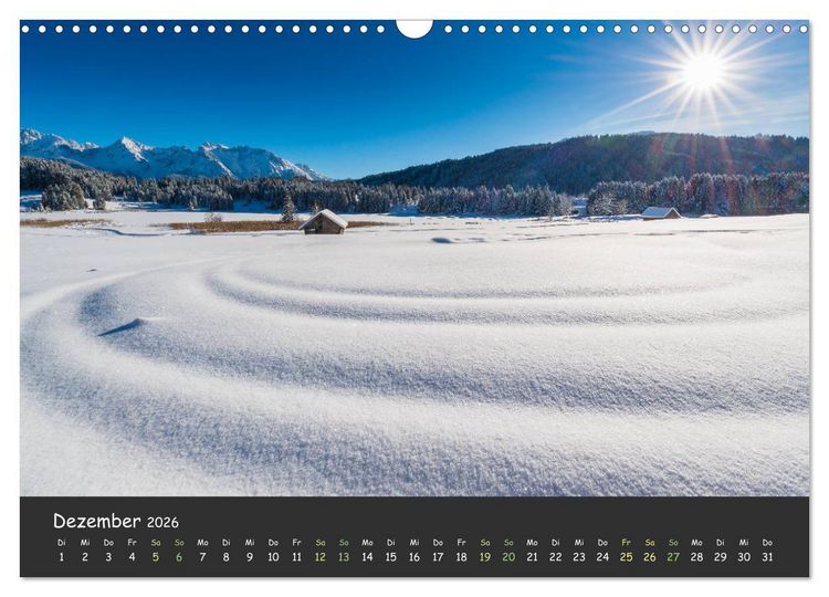 Produktbild: Ammersee bis Walchensee - Traumlandschaften im Voralpenland (Wandkalender 2026 DIN A3 quer), CALVENDO Monatskalender