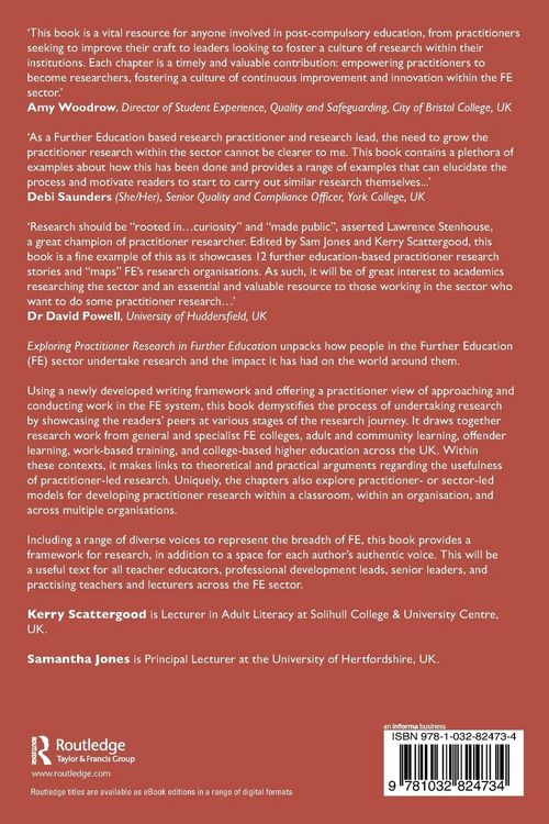 Produktbild: Exploring Practitioner Research in Further Education