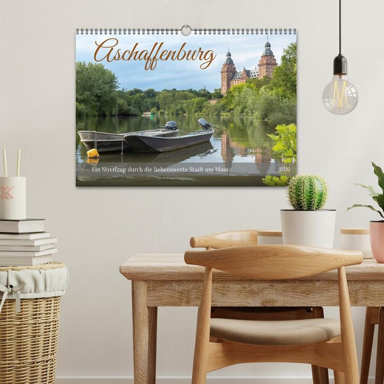 Produktbild: Aschaffenburg - Ein Streifzug durch die liebenswerte Stadt am Main (Wandkalender 2026 DIN A3 quer), CALVENDO Monatskalender