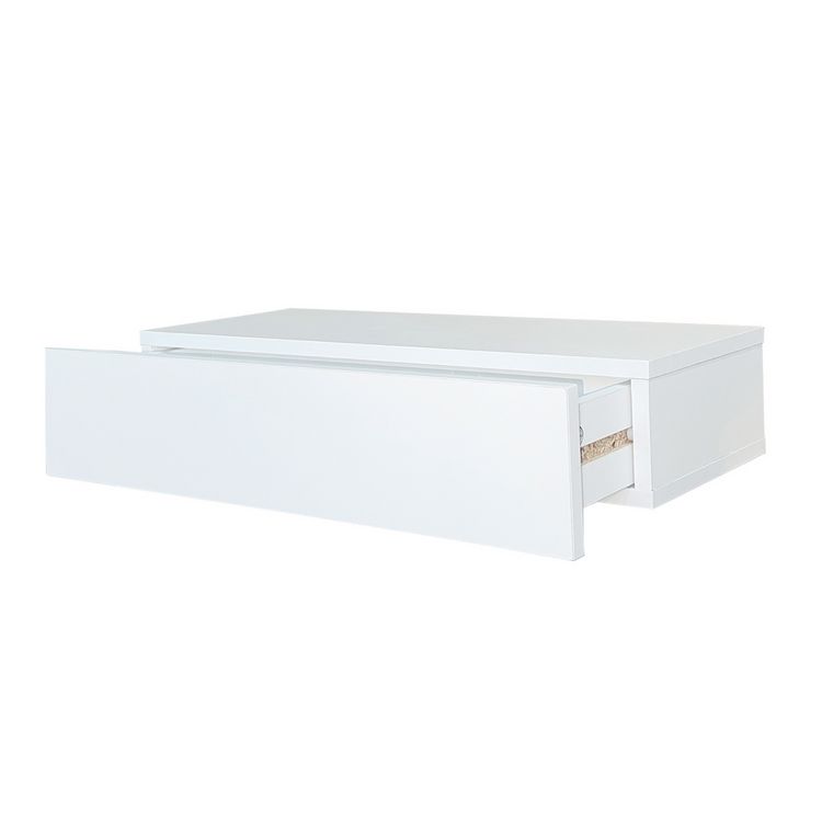 Produktbild: HTI-Living Wandregal mit Schublade 60 cm Wei&szlig; Wandregal mit Schublade 60 cm Wei&szlig;