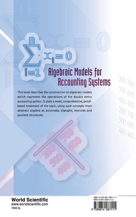 Produktbild: Algebraic Models For Accounting Systems