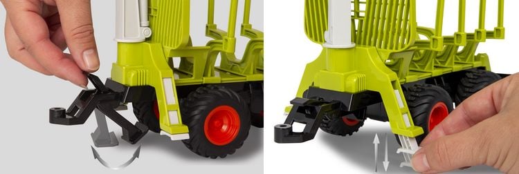 Produktbild: JAMARA 423256 Holzr&uuml;ckewagen mit Kranarm 1:24S
