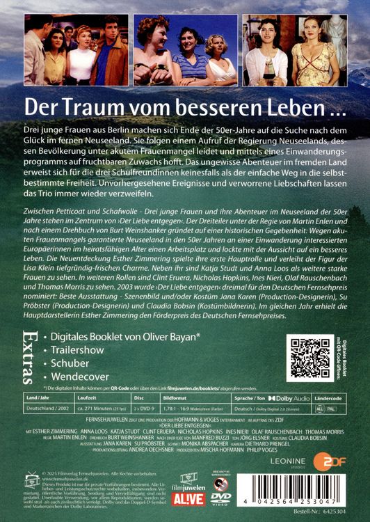 Produktbild: Der Liebe entgegen - Der komplette Dreiteiler (Fernsehjuwelen) [2 DVDs]