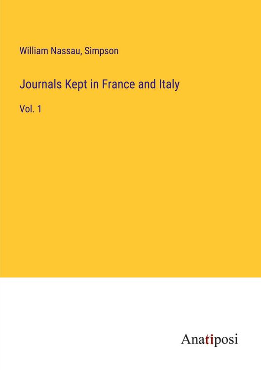 Produktbild: Journals Kept in France and Italy
