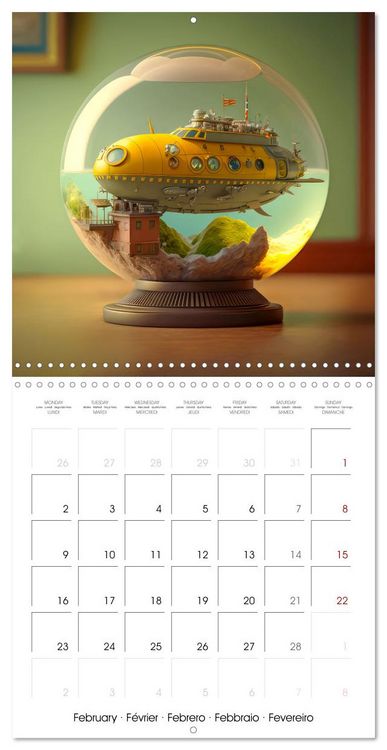 Produktbild: Small world in the glas sphere (Wall Calendar 2026 12 &times; 12 Inch) CALVENDO 12 Month Wall Calendar