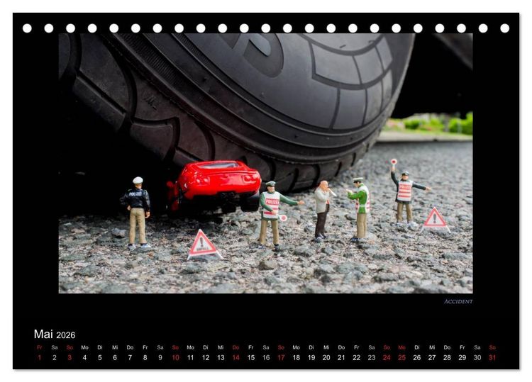 Produktbild: Polizeieins&auml;tze, in der gro&szlig;en Welt (Tischkalender 2026 DIN A5 quer), CALVENDO Monatskalender