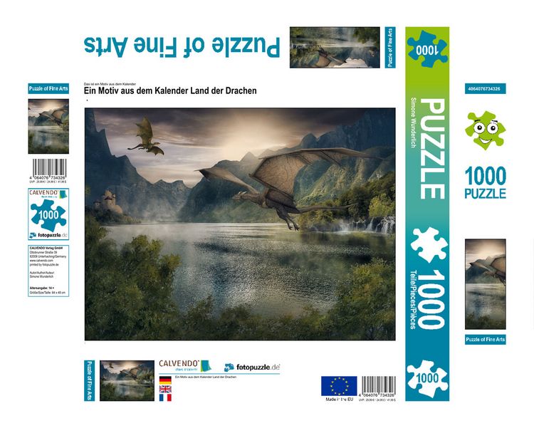 Produktbild: CALVENDO Puzzle Ein Motiv aus dem Kalender Land der Drachen | 1000 Teile Lege-Gr&ouml;&szlig;e 64x48cm Foto-Puzzle f&uuml;r gl&uuml;ckliche Stunden